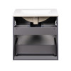 Купити Комплект Qtap Scorpio 605х585х460 Graphite тумба підвісна + раковина урізна QT1472TPВ6023060CG , QT1472TPВ6023060CG / SD00045092 , в категории Шафи під умивальник , от бренда Qtap  Інтернет-магазин сантехніки ✓ Кращі ціни на ринку ✓ Величезний вибі