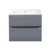 Купити Комплект Qtap Scorpio 710х585х460 Graphite тумба підвісна + раковина урізна QT1472TPВ7023070CG , QT1472TPВ7023070CG / SD00045093 , в категории Шафи під умивальник , от бренда Qtap  Інтернет-магазин сантехніки ✓ Кращі ціни на ринку ✓ Величезний вибі
