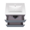 Купити Комплект Qtap Scorpio 710х585х460 Graphite тумба підвісна + раковина урізна QT1472TPВ7023070CG , QT1472TPВ7023070CG / SD00045093 , в категории Шафи під умивальник , от бренда Qtap  Інтернет-магазин сантехніки ✓ Кращі ціни на ринку ✓ Величезний вибі