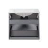Купити Комплект Qtap Scorpio 710х585х460 Graphite тумба підвісна + раковина урізна QT1472TPВ7023070CG , QT1472TPВ7023070CG / SD00045093 , в категории Шафи під умивальник , от бренда Qtap  Інтернет-магазин сантехніки ✓ Кращі ціни на ринку ✓ Величезний вибі