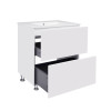 Купити Комплект Qtap Tern 700х725х437 White тумба підлогова + раковина урізна QT1771TNL7013070CW , QT1771TNL7013070CW / SD00045095 , в категории Шафи під умивальник , от бренда Qtap  Інтернет-магазин сантехніки ✓ Кращі ціни на ринку ✓ Величезний вибір ✓ Г