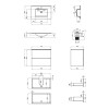 Купити Комплект Qtap Tern 700х580х437 White тумба підвісна + раковина урізна QT1772TPL7013070CW , QT1772TPL7013070CW / SD00045098 , в категории Шафи під умивальник , от бренда Qtap  Інтернет-магазин сантехніки ✓ Кращі ціни на ринку ✓ Величезний вибір ✓ Га