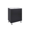 Купити Комплект Qtap Tern 600х725х437 Matt black тумба підлогова + раковина урізна QT1771TNL6023060CMB , QT1771TNL6023060CMB / SD00045105 , в категории Шафи під умивальник , от бренда Qtap  Інтернет-магазин сантехніки ✓ Кращі ціни на ринку ✓ Величезний ви