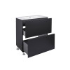 Купити Комплект Qtap Tern 600х725х437 Matt black тумба підлогова + раковина урізна QT1771TNL6023060CMB , QT1771TNL6023060CMB / SD00045105 , в категории Шафи під умивальник , от бренда Qtap  Інтернет-магазин сантехніки ✓ Кращі ціни на ринку ✓ Величезний ви