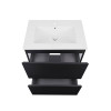Купити Комплект Qtap Tern 600х725х437 Matt black тумба підлогова + раковина урізна QT1771TNL6023060CMB , QT1771TNL6023060CMB / SD00045105 , в категории Шафи під умивальник , от бренда Qtap  Інтернет-магазин сантехніки ✓ Кращі ціни на ринку ✓ Величезний ви