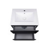 Купити Комплект Qtap Tern 600х580х437 Matt black тумба підвісна + раковина урізна QT1772TPL6023060CMB , QT1772TPL6023060CMB / SD00045106 , в категории Шафи під умивальник , от бренда Qtap  Інтернет-магазин сантехніки ✓ Кращі ціни на ринку ✓ Величезний виб
