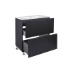 Купити Комплект Qtap Tern 700х725х437 Matt black тумба підлогова + раковина урізна QT1771TNL7023070CMB , QT1771TNL7023070CMB / SD00045107 , в категории Шафи під умивальник , от бренда Qtap  Інтернет-магазин сантехніки ✓ Кращі ціни на ринку ✓ Величезний ви