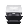 Купити Комплект Qtap Tern 700х725х437 Matt black тумба підлогова + раковина урізна QT1771TNL7023070CMB , QT1771TNL7023070CMB / SD00045107 , в категории Шафи під умивальник , от бренда Qtap  Інтернет-магазин сантехніки ✓ Кращі ціни на ринку ✓ Величезний ви