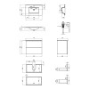 Купити Комплект Qtap Tern 700х580х437 Matt black тумба підвісна + раковина урізна QT1772TPL7023070CMB , QT1772TPL7023070CMB / SD00045108 , в категории Шафи під умивальник , от бренда Qtap  Інтернет-магазин сантехніки ✓ Кращі ціни на ринку ✓ Величезний виб