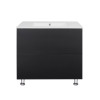 Купити Комплект Qtap Tern 800х725х437 Matt black тумба підлогова + раковина урізна QT1771TNL8023080CMB , QT1771TNL8023080CMB / SD00045109 , в категории Шафи під умивальник , от бренда Qtap  Інтернет-магазин сантехніки ✓ Кращі ціни на ринку ✓ Величезний ви