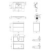 Купити Комплект Qtap Tern 800х580х437 Matt black тумба підвісна + раковина урізна QT1772TPL8023080CMB , QT1772TPL8023080CMB / SD00045110 , в категории Шафи під умивальник , от бренда Qtap  Інтернет-магазин сантехніки ✓ Кращі ціни на ринку ✓ Величезний виб
