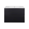 Купити Комплект Qtap Tern 800х580х437 Matt black тумба підвісна + раковина урізна QT1772TPL8023080CMB , QT1772TPL8023080CMB / SD00045110 , в категории Шафи під умивальник , от бренда Qtap  Інтернет-магазин сантехніки ✓ Кращі ціни на ринку ✓ Величезний виб