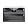 Купити Комплект Qtap Tern 800х580х437 Matt black тумба підвісна + раковина урізна QT1772TPL8023080CMB , QT1772TPL8023080CMB / SD00045110 , в категории Шафи під умивальник , от бренда Qtap  Інтернет-магазин сантехніки ✓ Кращі ціни на ринку ✓ Величезний виб