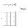 Купить Занавеска для ванны Qtap Gemini WHI401214RP4 стекло Pear 4 мм, 120x140 см , GEMWHI401214RP4 / SD00045281 , в категории Шторки в ванную , от бренда Qtap  Интернет-магазин сантехники ✓ Лучшие цены на рынке ✓ Огромный выбор ✓ Гарантия ✓ Заходите!