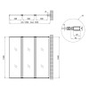 Купити Штора на ванну Qtap Gemini WHI401314RP4 скло Pear 6 мм, 130x140 см , GEMWHI401314RP4 / SD00045283 , в категории Шторки у ванну , от бренда Qtap  Інтернет-магазин сантехніки ✓ Кращі ціни на ринку ✓ Величезний вибір ✓ Гарантія ✓ Заходьте!