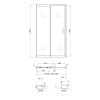 Купити Душові двері в нішу Qtap Taurus CRM209-1.C6 90-100x185 см, скло Clear 6 мм, покриття CalcLess , TAUCRM2091C6 / SD00045295 , в категории Душові двері , от бренда Qtap  Інтернет-магазин сантехніки ✓ Кращі ціни на ринку ✓ Величезний вибір ✓ Гарантія ✓