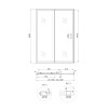 Купити Душові двері в нішу Qtap Taurus CRM2013-14.C6 130-140x185 см, скло Clear 6 мм, покриття CalcLess , TAUCRM201314C6 / SD00045298 , в категории Душові двері , от бренда Qtap  Інтернет-магазин сантехніки ✓ Кращі ціни на ринку ✓ Величезний вибір ✓ Гаран