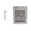 Купити Мийка для кухні інтегрована Lidz Handmade H4050 (LDH4050BRU39258) Brushed Steel 3,0/1,0 мм , LDH4050BRU39258 / SD00045362 , в категории Кухонні мийки з нержавіючої сталі , от бренда Lidz  Інтернет-магазин сантехніки ✓ Кращі ціни на ринку ✓ Величезн