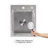 Купити Мийка для кухні інтегрована Lidz Handmade H4050 (LDH4050BRU39258) Brushed Steel 3,0/1,0 мм , LDH4050BRU39258 / SD00045362 , в категории Кухонні мийки з нержавіючої сталі , от бренда Lidz  Інтернет-магазин сантехніки ✓ Кращі ціни на ринку ✓ Величезн
