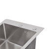 Купити Мийка для кухні інтегрована Lidz Handmade H4050 (LDH4050BRU39258) Brushed Steel 3,0/1,0 мм , LDH4050BRU39258 / SD00045362 , в категории Кухонні мийки з нержавіючої сталі , от бренда Lidz  Інтернет-магазин сантехніки ✓ Кращі ціни на ринку ✓ Величезн