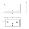 Купить Зеркало Qtap Aries 1400х700 с LED-подсветкой Touch, димер, рег. яркости QT0378160170140W , QT0378160170140W / SD00045740 , в категории Зеркала в ванную , от бренда Qtap  Интернет-магазин сантехники ✓ Лучшие цены на рынке ✓ Огромный выбор ✓ Гарантия