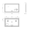Купить Зеркало Qtap Stork 1200х700 с LED-подсветкой Touch, с линзой цифровые часы QT1578142270120W , QT1578142270120W / SD00045743 , в категории Зеркала в ванную , от бренда Qtap  Интернет-магазин сантехники ✓ Лучшие цены на рынке ✓ Огромный выбор ✓ Гаран