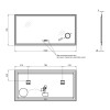Купить Зеркало Qtap Stork 1400х700 с LED-подсветкой Touch, линза, цифровые часы, диммер, регулировка яркости QT1578142270140W , QT1578142270140W / SD00045744 , в категории Зеркала в ванную , от бренда Qtap  Интернет-магазин сантехники ✓ Лучшие цены на рын