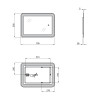 Купить Зеркало Qtap Swan 700х500 с подсветкой LED-подсветкой Touch, диммером, рег. яркости Reverse QT167814145070W , QT167814145070W / SD00045747 , в категории Зеркала в ванную , от бренда Qtap  Интернет-магазин сантехники ✓ Лучшие цены на рынке ✓ Огромны