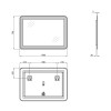 Купити Дзеркало Qtap Swan 1000х700 з LED-підсвічуванням Touch, димер, рег. яскравості QT1678141470100W , QT1678141470100W / SD00045749 , в категории Дзеркала у ванну , от бренда Qtap  Інтернет-магазин сантехніки ✓ Кращі ціни на ринку ✓ Величезний вибір ✓ 