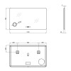 Купити Дзеркало Qtap Scorpio 1200х700 з LED-підсвічуванням Touch, лінза, цифровий годинник, димер, рег. яскравості QT14781004W , QT14781004W / SD00045752 , в категории Дзеркала у ванну , от бренда Qtap  Інтернет-магазин сантехніки ✓ Кращі ціни на ринку ✓ 