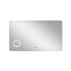 Купити Дзеркало Qtap Scorpio 1200х700 з LED-підсвічуванням Touch, лінза, цифровий годинник, димер, рег. яскравості QT14781004W , QT14781004W / SD00045752 , в категории Дзеркала у ванну , от бренда Qtap  Інтернет-магазин сантехніки ✓ Кращі ціни на ринку ✓ 
