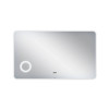 Купити Дзеркало Qtap Scorpio 1200х700 з LED-підсвічуванням Touch, лінза, цифровий годинник, димер, рег. яскравості QT14781004W , QT14781004W / SD00045752 , в категории Дзеркала у ванну , от бренда Qtap  Інтернет-магазин сантехніки ✓ Кращі ціни на ринку ✓ 