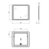 Купити Дзеркало Qtap Leo 800х700 з LED-підсвічуванням Touch, димер, рег. яскравості QT117814187080W , QT117814187080W / SD00045753 , в категории Дзеркала у ванну , от бренда Qtap  Інтернет-магазин сантехніки ✓ Кращі ціни на ринку ✓ Величезний вибір ✓ Гара