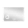 Купить Зеркало Qtap Crow 1000х700 с LED-подсветкой Touch, линза, цифровые часы, диммер, регулировка яркости QT0578141670100W , QT0578141670100W / SD00045756 , в категории Зеркала в ванную , от бренда Qtap  Интернет-магазин сантехники ✓ Лучшие цены на рынк