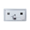 Купити Дзеркало Qtap Crow 1200х700 з LED-підсвічуванням Touch, лінза, цифровий годинник, димер, рег. яскравості QT0578141670120W , QT0578141670120W / SD00045757 , в категории Дзеркала у ванну , от бренда Qtap  Інтернет-магазин сантехніки ✓ Кращі ціни на р