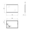 Купить Зеркало Qtap Tern 700х500 с LED-подсветкой кнопочный переключатель, QT177812085070W , QT177812085070W / SD00045758 , в категории Зеркала в ванную , от бренда Qtap  Интернет-магазин сантехники ✓ Лучшие цены на рынке ✓ Огромный выбор ✓ Гарантия ✓ Зах