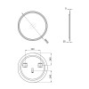Купити Дзеркало Qtap Virgo R600 з LED-підсвічуванням кнопковий перемикач, QT1878250660W , QT1878250660W / SD00045768 , в категории Дзеркала у ванну , от бренда Qtap  Інтернет-магазин сантехніки ✓ Кращі ціни на ринку ✓ Величезний вибір ✓ Гарантія ✓ Заходьт