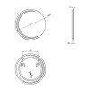 Купити Дзеркало Qtap Robin R830 з LED-підсвічуванням кнопковий перемикач, QT13782601W , QT13782601W / SD00045773 , в категории Дзеркала у ванну , от бренда Qtap  Інтернет-магазин сантехніки ✓ Кращі ціни на ринку ✓ Величезний вибір ✓ Гарантія ✓ Заходьте!