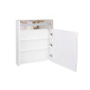 Купити Дзеркальна шафа підвісна Qtap Robin 600х730х145 White з LED-підсвічуванням QT1377ZP6001W , QT1377ZP6001W / SD00045851 , в категории Дзеркала у ванну , от бренда Qtap  Інтернет-магазин сантехніки ✓ Кращі ціни на ринку ✓ Величезний вибір ✓ Гарантія ✓