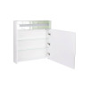 Купити Дзеркальна шафа підвісна Qtap Robin 700х730х145 White з LED-підсвічуванням QT1377ZP7001W , QT1377ZP7001W / SD00045852 , в категории Дзеркала у ванну , от бренда Qtap  Інтернет-магазин сантехніки ✓ Кращі ціни на ринку ✓ Величезний вибір ✓ Гарантія ✓