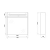 Купити Дзеркальна шафа підвісна Qtap Robin 700х730х145 Graphite з LED-підсвічуванням QT1377ZP7002G , QT1377ZP7002G / SD00045855 , в категории Дзеркала у ванну , от бренда Qtap  Інтернет-магазин сантехніки ✓ Кращі ціни на ринку ✓ Величезний вибір ✓ Гаранті