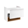 Купити Тумба підвісна Qtap Robin 600х580х437 White/Whitish oak QT1374TPВ6001WWO , QT1374TPВ6001WWO / SD00045857 , в категории Шафи під умивальник , от бренда Qtap  Інтернет-магазин сантехніки ✓ Кращі ціни на ринку ✓ Величезний вибір ✓ Гарантія ✓ Заходьте!