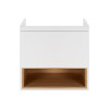 Купити Тумба підвісна Qtap Robin 600х580х437 White/Whitish oak QT1374TPВ6001WWO , QT1374TPВ6001WWO / SD00045857 , в категории Шафи під умивальник , от бренда Qtap  Інтернет-магазин сантехніки ✓ Кращі ціни на ринку ✓ Величезний вибір ✓ Гарантія ✓ Заходьте!