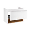 Купити Тумба підвісна Qtap Robin 700х580х437 White/Whitish oak QT1374TPВ7001WWO , QT1374TPВ7001WWO / SD00045858 , в категории Шафи під умивальник , от бренда Qtap  Інтернет-магазин сантехніки ✓ Кращі ціни на ринку ✓ Величезний вибір ✓ Гарантія ✓ Заходьте!