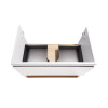 Купити Тумба підвісна Qtap Robin 700х580х437 White/Whitish oak QT1374TPВ7001WWO , QT1374TPВ7001WWO / SD00045858 , в категории Шафи під умивальник , от бренда Qtap  Інтернет-магазин сантехніки ✓ Кращі ціни на ринку ✓ Величезний вибір ✓ Гарантія ✓ Заходьте!