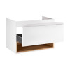 Купити Тумба підвісна Qtap Robin 800х580х437 White/Whitish oak QT1374TPВ8001WWO , QT1374TPВ8001WWO / SD00045859 , в категории Шафи під умивальник , от бренда Qtap  Інтернет-магазин сантехніки ✓ Кращі ціни на ринку ✓ Величезний вибір ✓ Гарантія ✓ Заходьте!