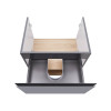 Купити Тумба підвісна Qtap Robin 600х580х437 Graphite/Whitish oak QT1374TPВ6002GWO , QT1374TPВ6002GWO / SD00045860 , в категории Шафи під умивальник , от бренда Qtap  Інтернет-магазин сантехніки ✓ Кращі ціни на ринку ✓ Величезний вибір ✓ Гарантія ✓ Заходь