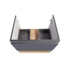 Купити Тумба підвісна Qtap Robin 600х580х437 Graphite/Whitish oak QT1374TPВ6002GWO , QT1374TPВ6002GWO / SD00045860 , в категории Шафи під умивальник , от бренда Qtap  Інтернет-магазин сантехніки ✓ Кращі ціни на ринку ✓ Величезний вибір ✓ Гарантія ✓ Заходь