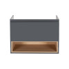 Купить Тумба подвесная Qtap Robin 700х580х437 Графит/Светлый дуб QT1374TPВ7002GWO , QT1374TPВ7002GWO / SD00045861 , в категории Шкафы под умывальник , от бренда Qtap  Интернет-магазин сантехники ✓ Лучшие цены на рынке ✓ Огромный выбор ✓ Гарантия ✓ Заходит