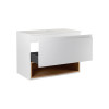Купить Тумба подвесная Qtap Robin 600х476х470 White/Whitish oak с столешницей QT1379TPН6001WWO , QT1379TPН6001WWO / SD00045863 , в категории Шкафы под умывальник , от бренда Qtap  Интернет-магазин сантехники ✓ Лучшие цены на рынке ✓ Огромный выбор ✓ Гаран
